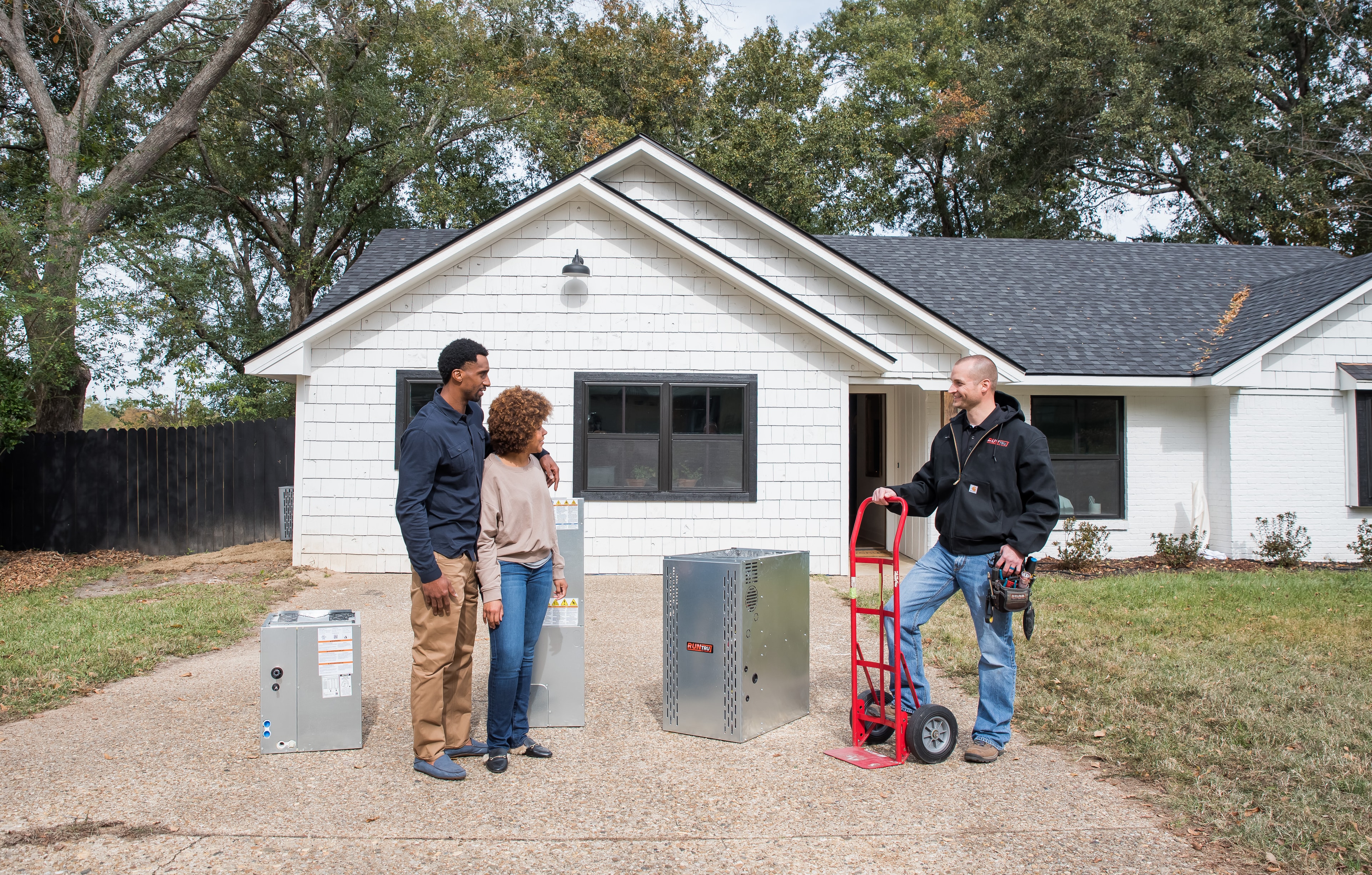 B & S technicians at work